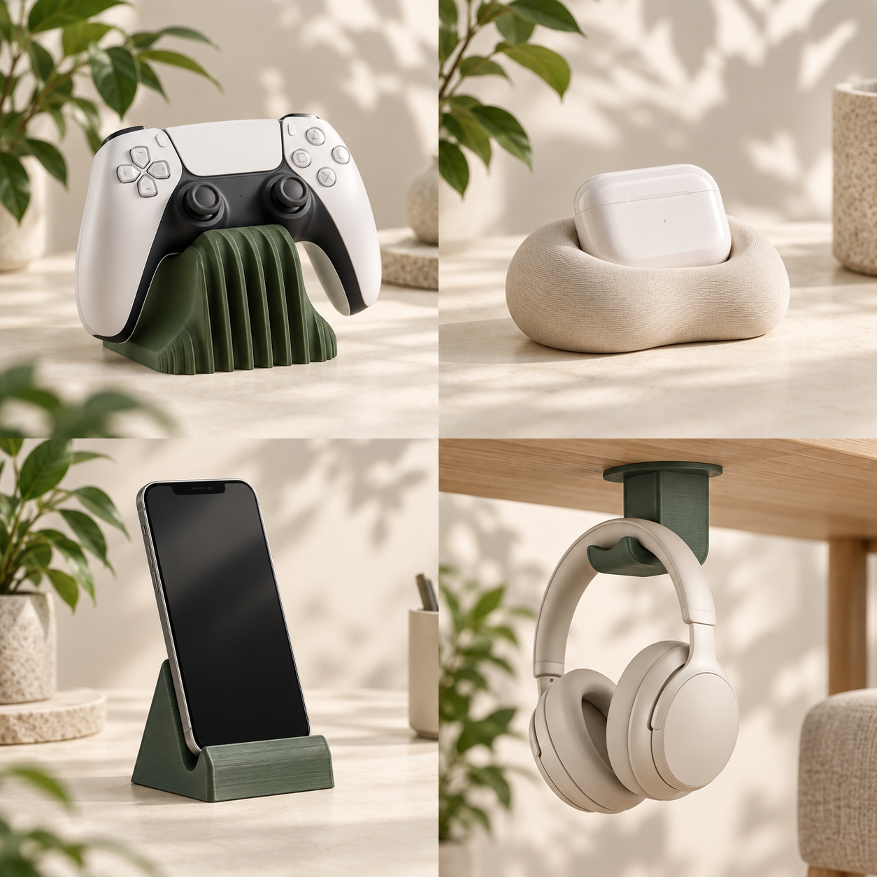 PlayStation styling concept; not a photograph of the actual ps5 pillow stand